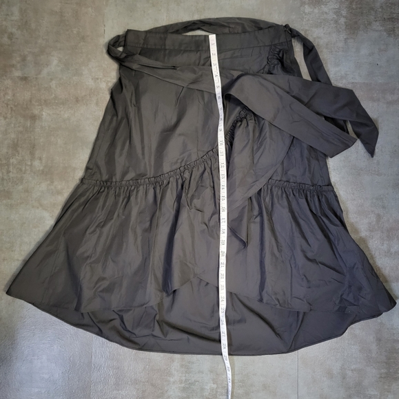 Loft Ruffle Wrap Skirt, Black, Women's Size 4 - Picture 11 of 12